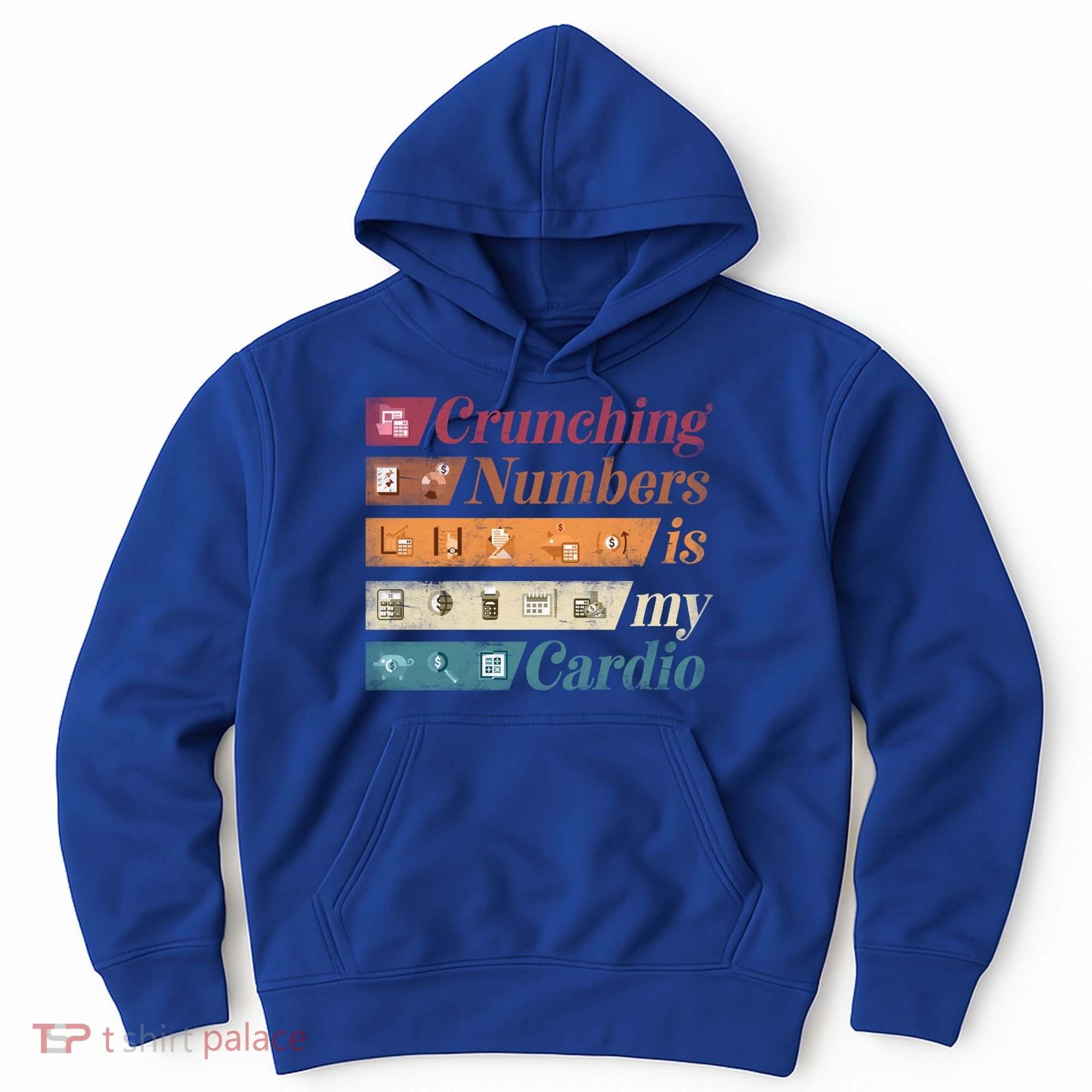 Accountant Bookkeeper Accounting Crunching Numbers Funny Cool Gift Hoodie