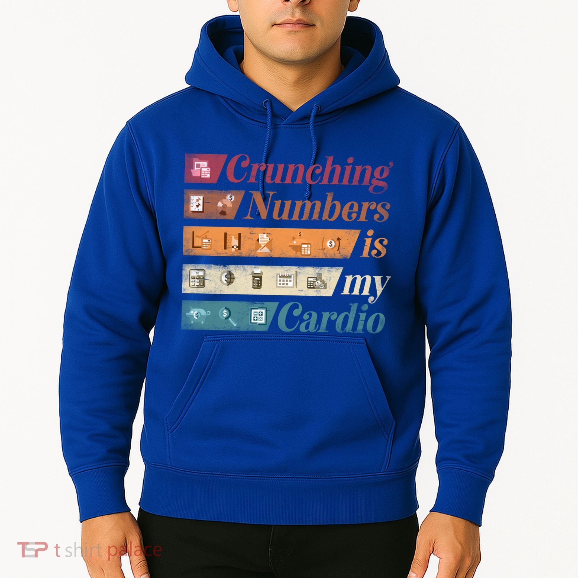 Accountant Bookkeeper Accounting Crunching Numbers Funny Cool Gift Hoodie