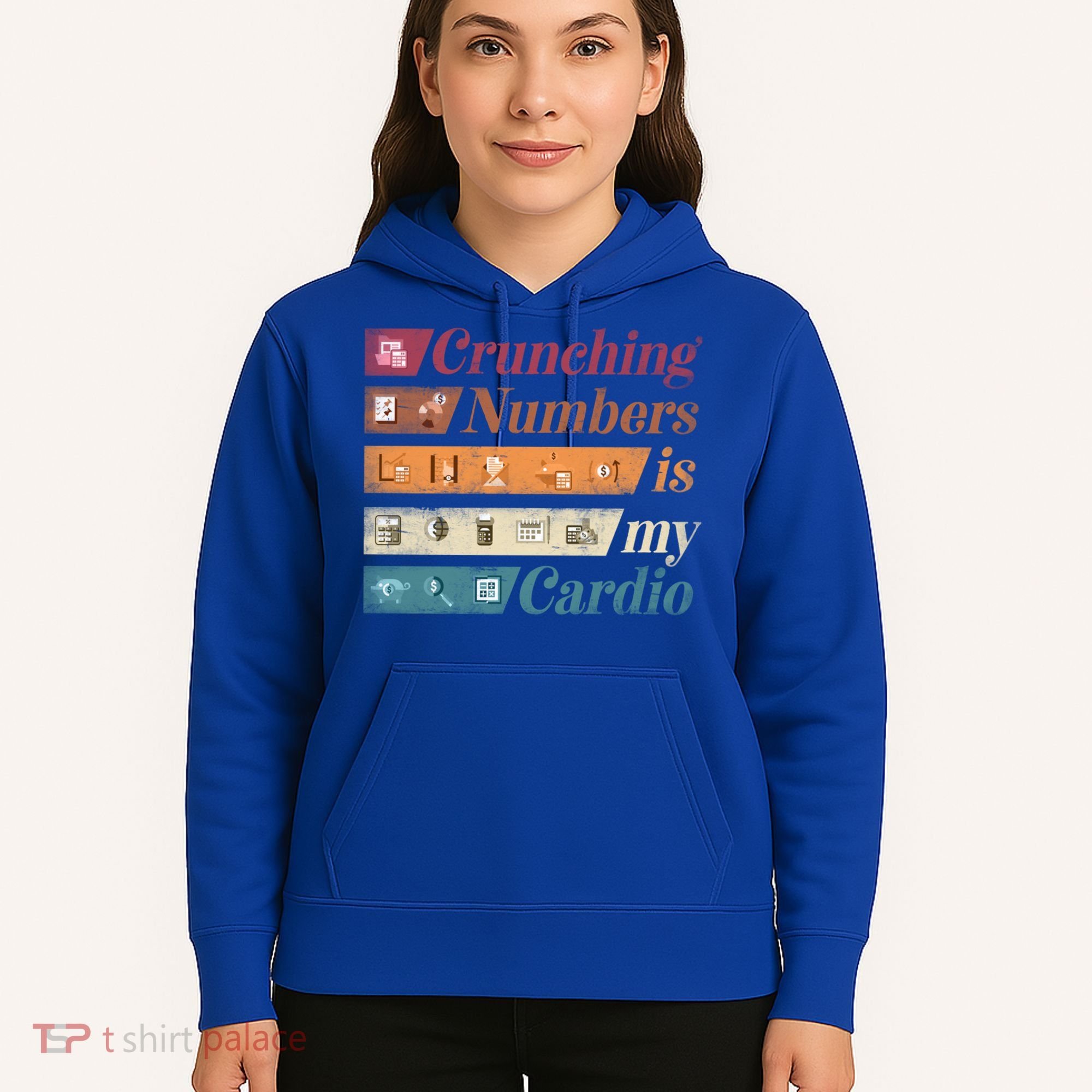 Accountant Bookkeeper Accounting Crunching Numbers Funny Cool Gift Hoodie