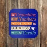 Accountant Bookkeeper Accounting Crunching Numbers Funny Cool Gift Coaster thumb 0