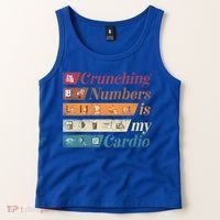 Accountant Bookkeeper Accounting Crunching Numbers Funny Cool Gift Tank Top thumb 2