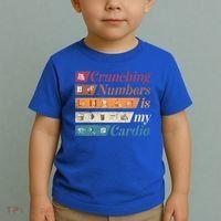 Accountant Bookkeeper Accounting Crunching Numbers Funny Cool Gift Toddler T-Shirt thumb 2