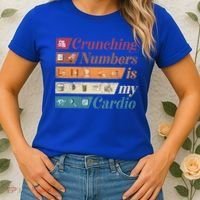 Accountant Bookkeeper Accounting Crunching Numbers Funny Cool Gift Women's T-Shirt thumb 2