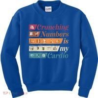 Accountant Bookkeeper Accounting Crunching Numbers Funny Cool Gift Kids Sweatshirt thumb 0