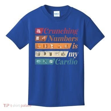 Accountant Bookkeeper Accounting Crunching Numbers Funny Cool Gift Kids T-Shirt