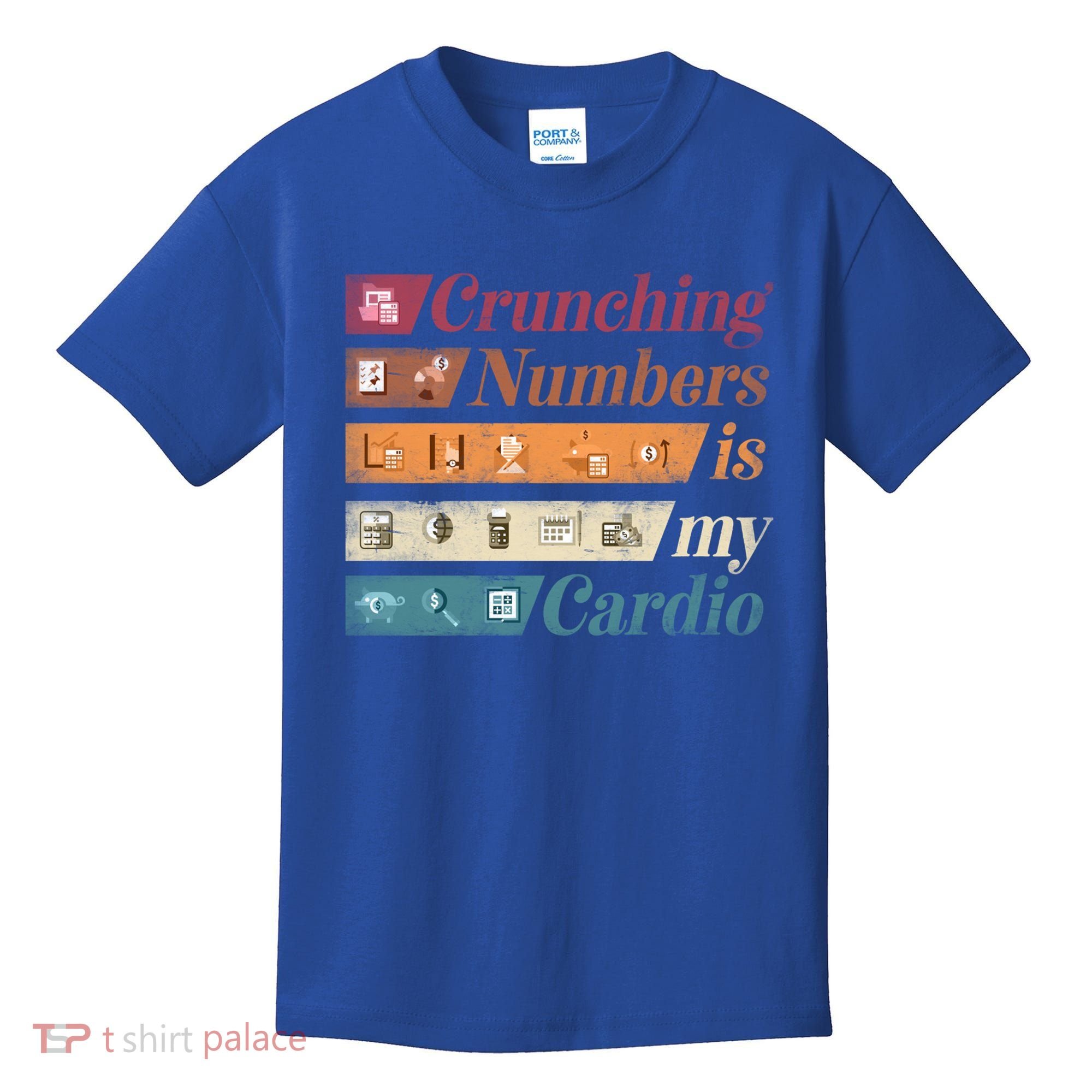 Accountant Bookkeeper Accounting Crunching Numbers Funny Cool Gift Kids T-Shirt