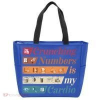 Accountant Bookkeeper Accounting Crunching Numbers Funny Cool Gift Tote Bag thumb 0