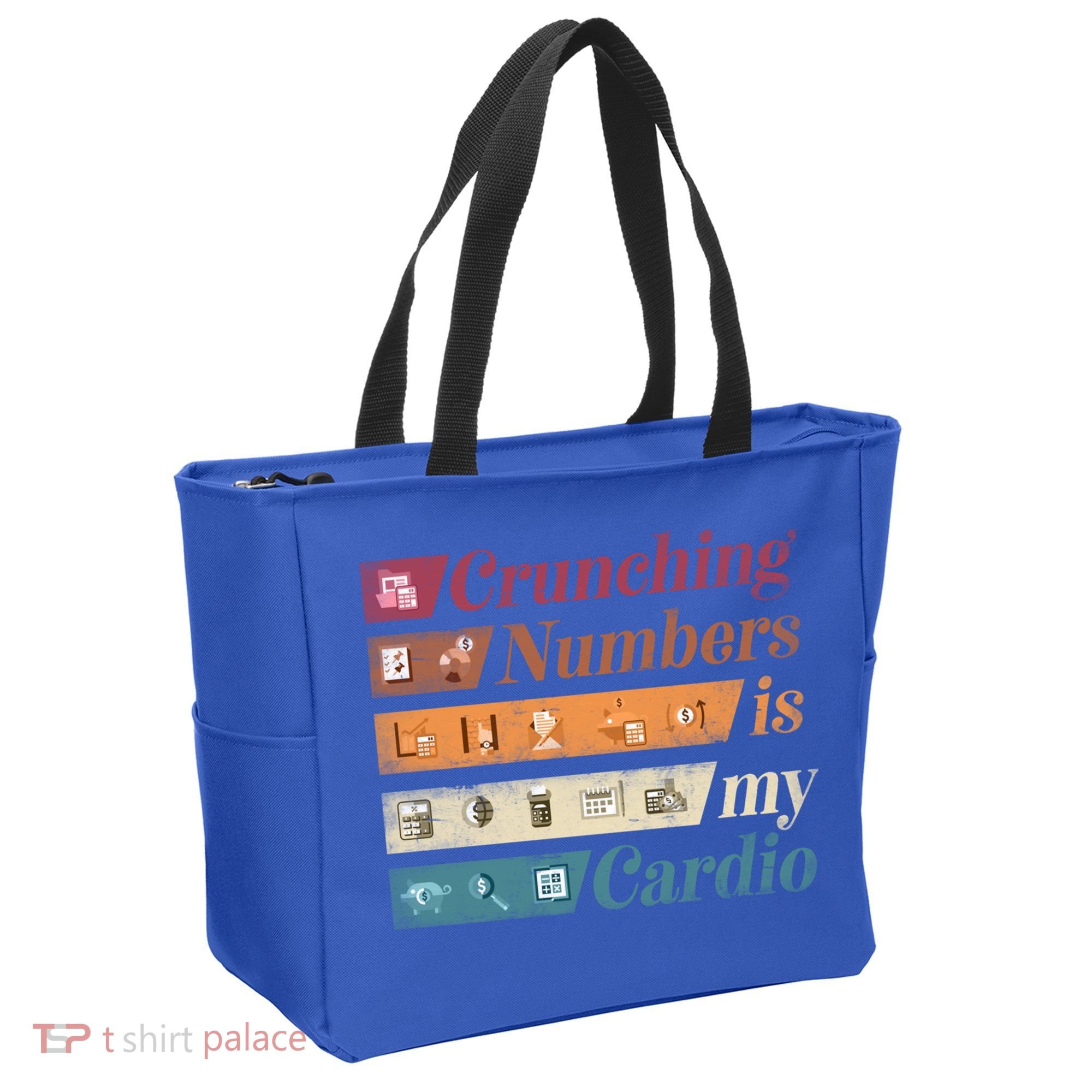 Accountant Bookkeeper Accounting Crunching Numbers Funny Cool Gift Tote Bag