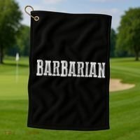 Awesome BARBARIAN Golf Towel thumb 1