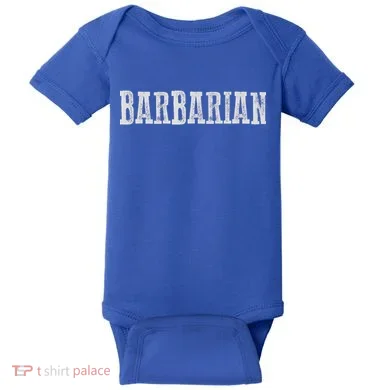 Awesome BARBARIAN Baby Bodysuit
