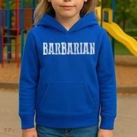 Awesome BARBARIAN Kids Hoodie thumb 3
