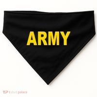 Army Black And Yellow Imprint USA-Made Doggie Bandana thumb 0