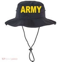 Army Black And Yellow Imprint Bucket Hat thumb 0