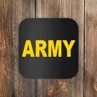 Army Black And Yellow Imprint Coaster thumb 0