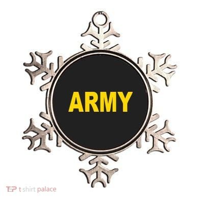 Army Black And Yellow Imprint Ornament