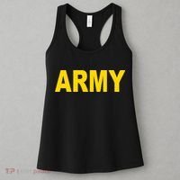 Army Black And Yellow Imprint Women's Tank Top thumb 3