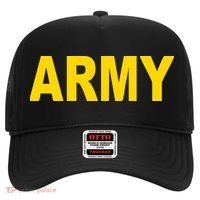 Army Black And Yellow Imprint Hat thumb 0