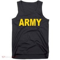 Army Black And Yellow Imprint Tank Top thumb 0