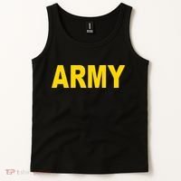 Army Black And Yellow Imprint Tank Top thumb 2