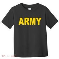 Army Black And Yellow Imprint Toddler T-Shirt thumb 0