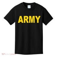 Army Black And Yellow Imprint Kids T-Shirt thumb 0