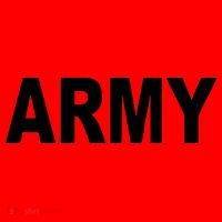 Army Black And Yellow Imprint Santa Hat thumb 1