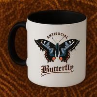 Antisocial Butterfly Coffee Mug thumb 2