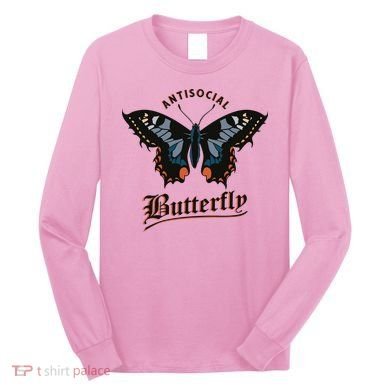 Antisocial Butterfly Long Sleeve Shirt