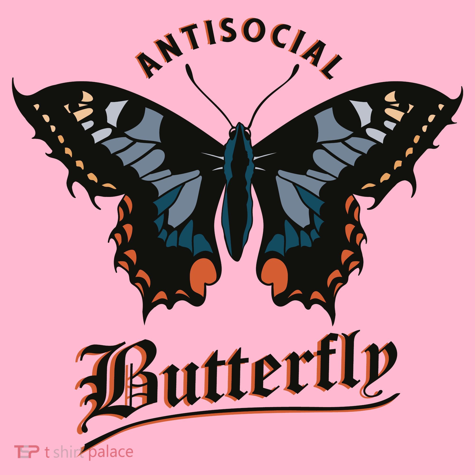 Antisocial Butterfly Button