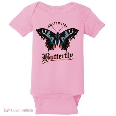 Antisocial Butterfly Baby Bodysuit