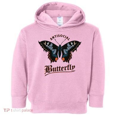Antisocial Butterfly Toddler Hoodie