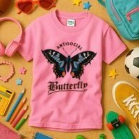 Antisocial Butterfly Kids T-Shirt thumb 3