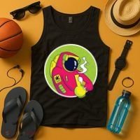 Astronaut Bong Tank Top thumb 4