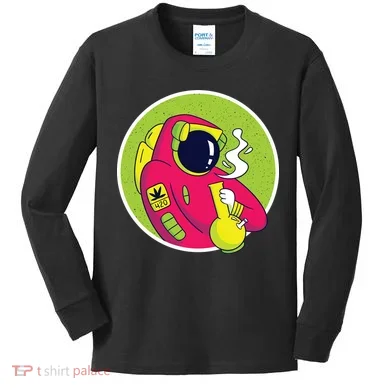 Astronaut Bong Kids Long Sleeve Shirt