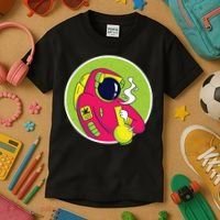Astronaut Bong Kids T-Shirt thumb 3