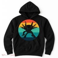 Ambystomatidae Breeder Axolotl Animal Funny Retro  Hoodie thumb 0