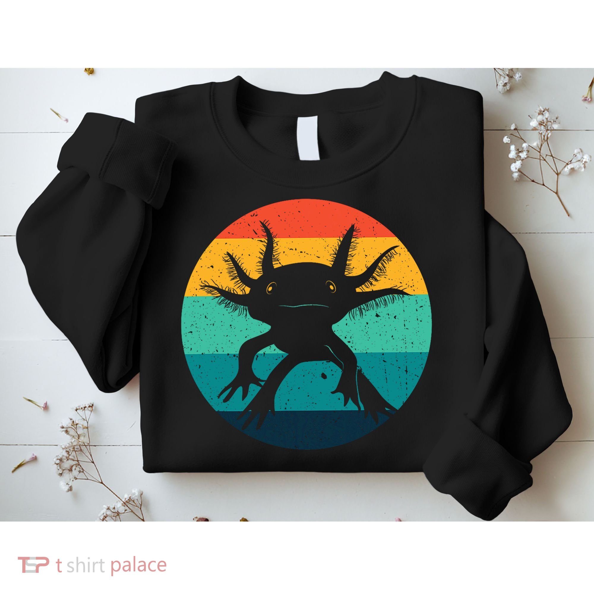 Ambystomatidae Breeder Axolotl Animal Funny Retro  Sweatshirt