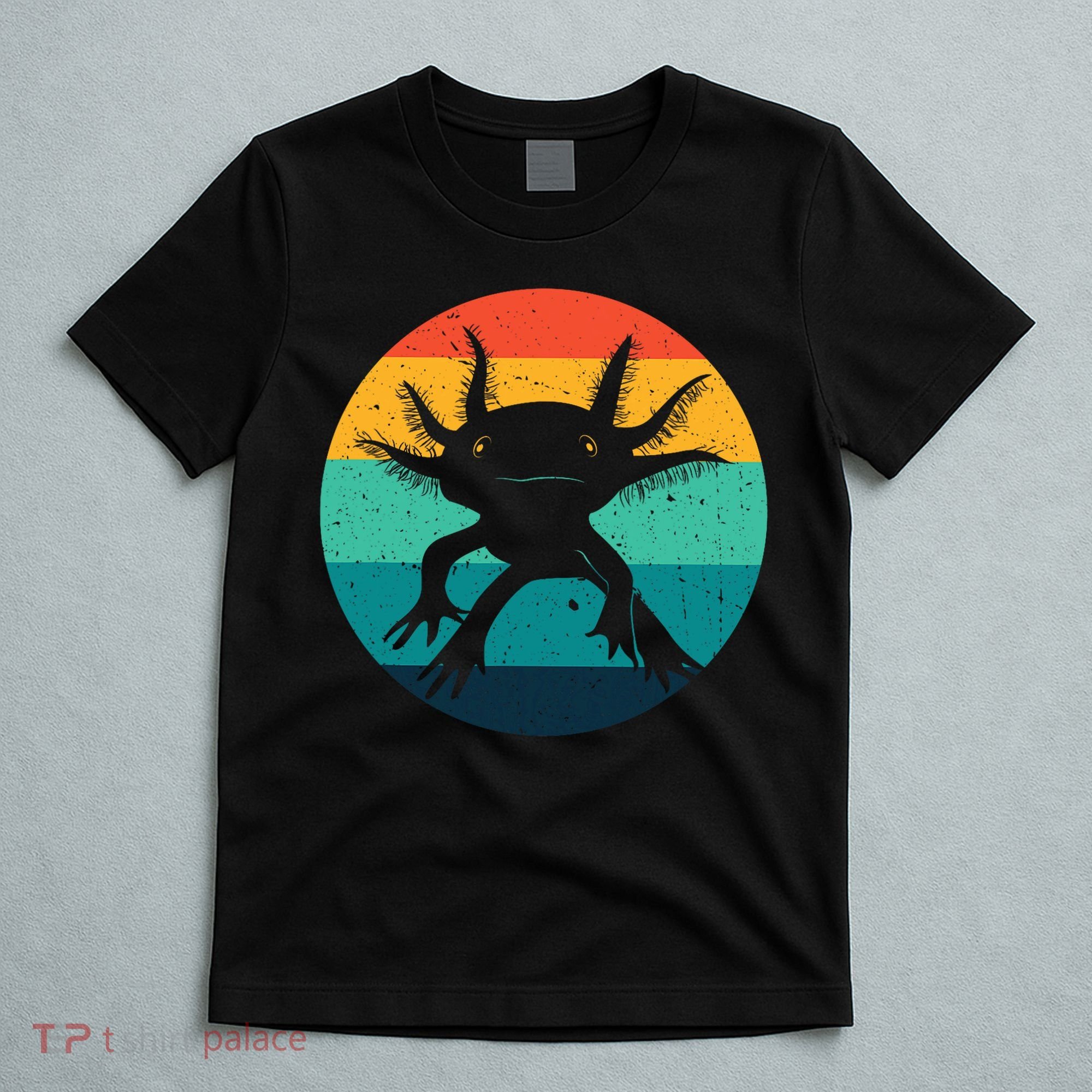 Ambystomatidae Breeder Axolotl Animal Funny Retro  T-Shirt