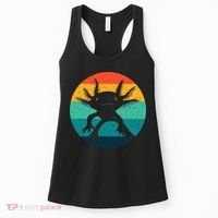 Ambystomatidae Breeder Axolotl Animal Funny Retro  Women's Tank Top thumb 0