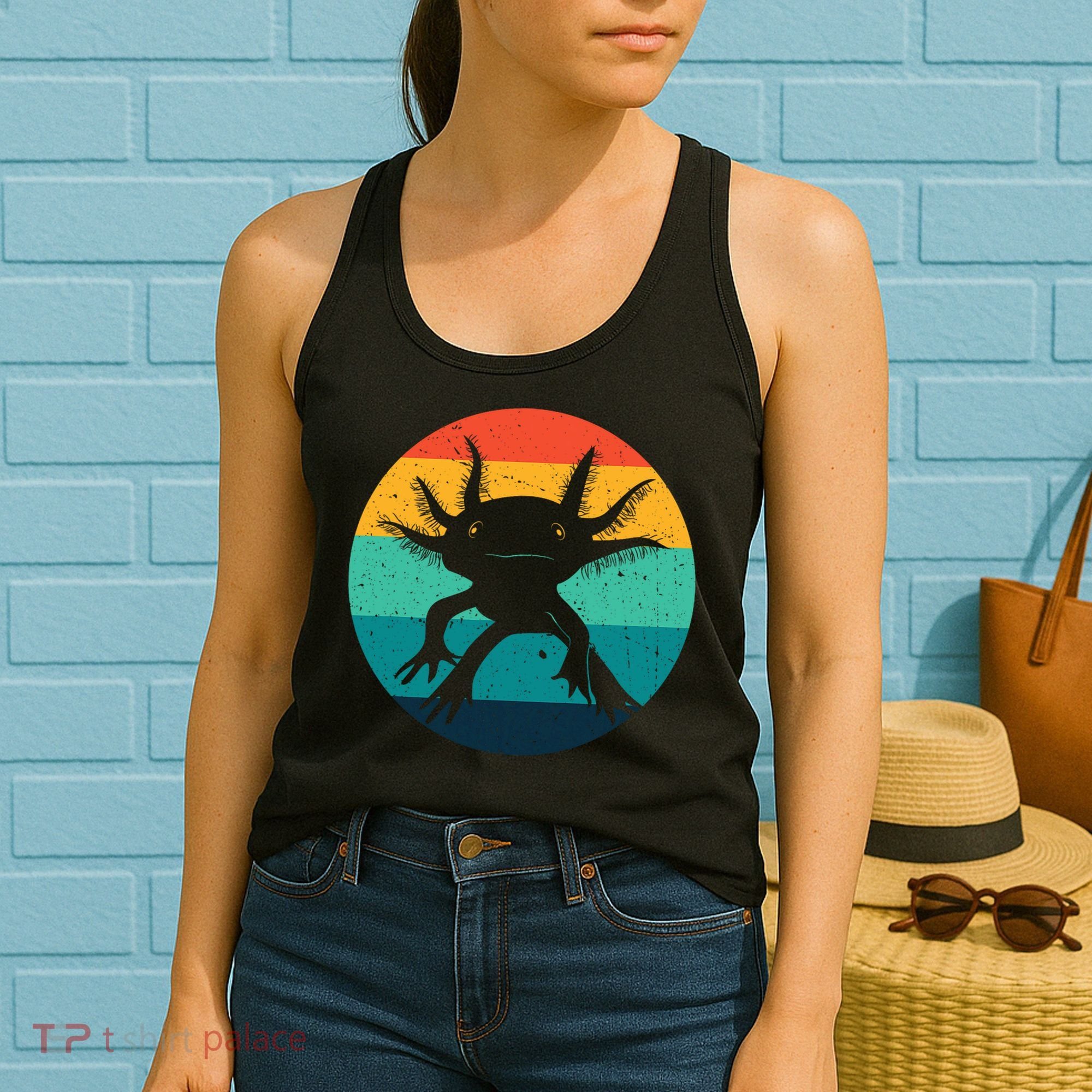 Ambystomatidae Breeder Axolotl Animal Funny Retro  Women's Tank Top