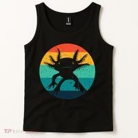 Ambystomatidae Breeder Axolotl Animal Funny Retro  Tank Top thumb 2