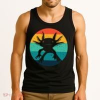Ambystomatidae Breeder Axolotl Animal Funny Retro  Tank Top thumb 3