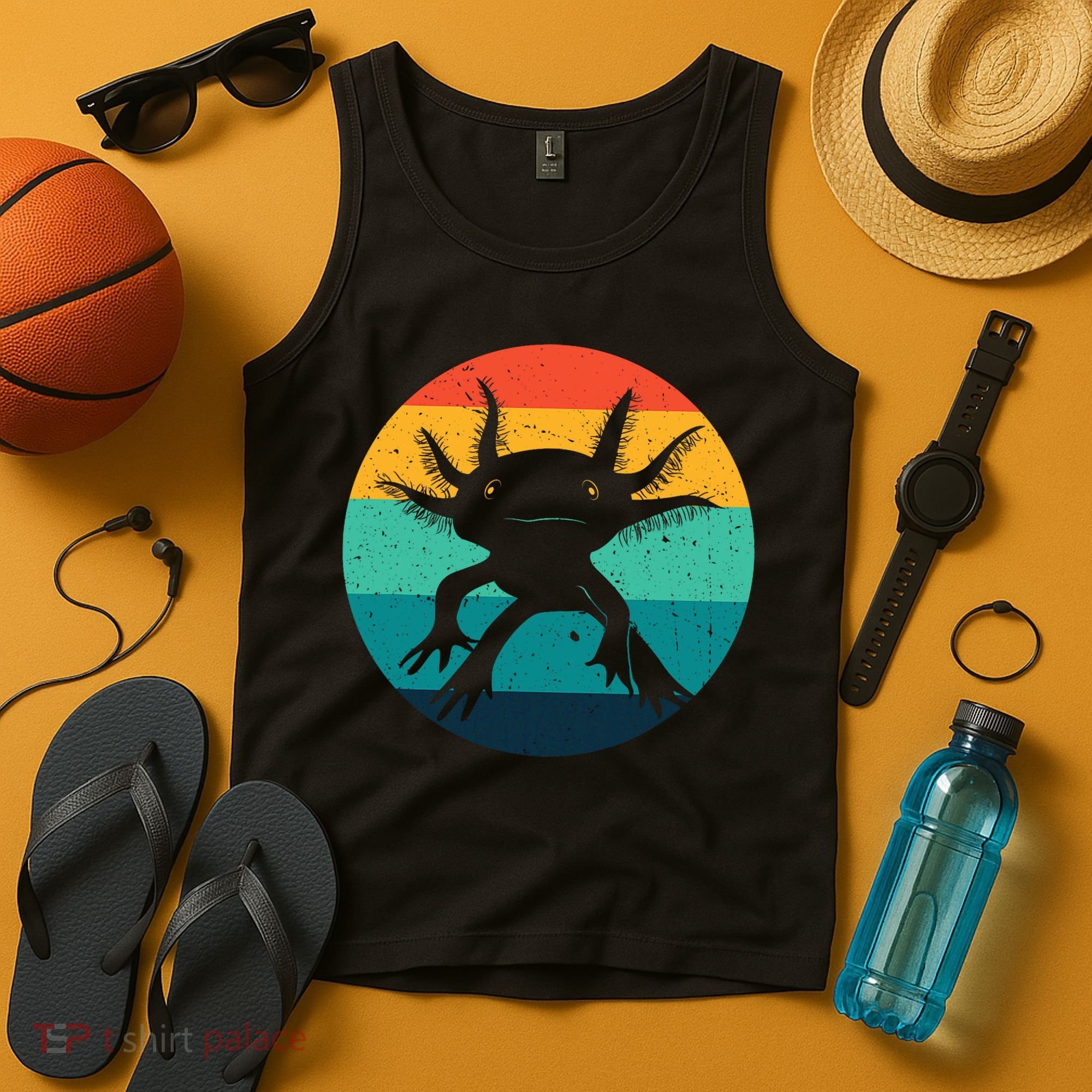 Ambystomatidae Breeder Axolotl Animal Funny Retro  Tank Top