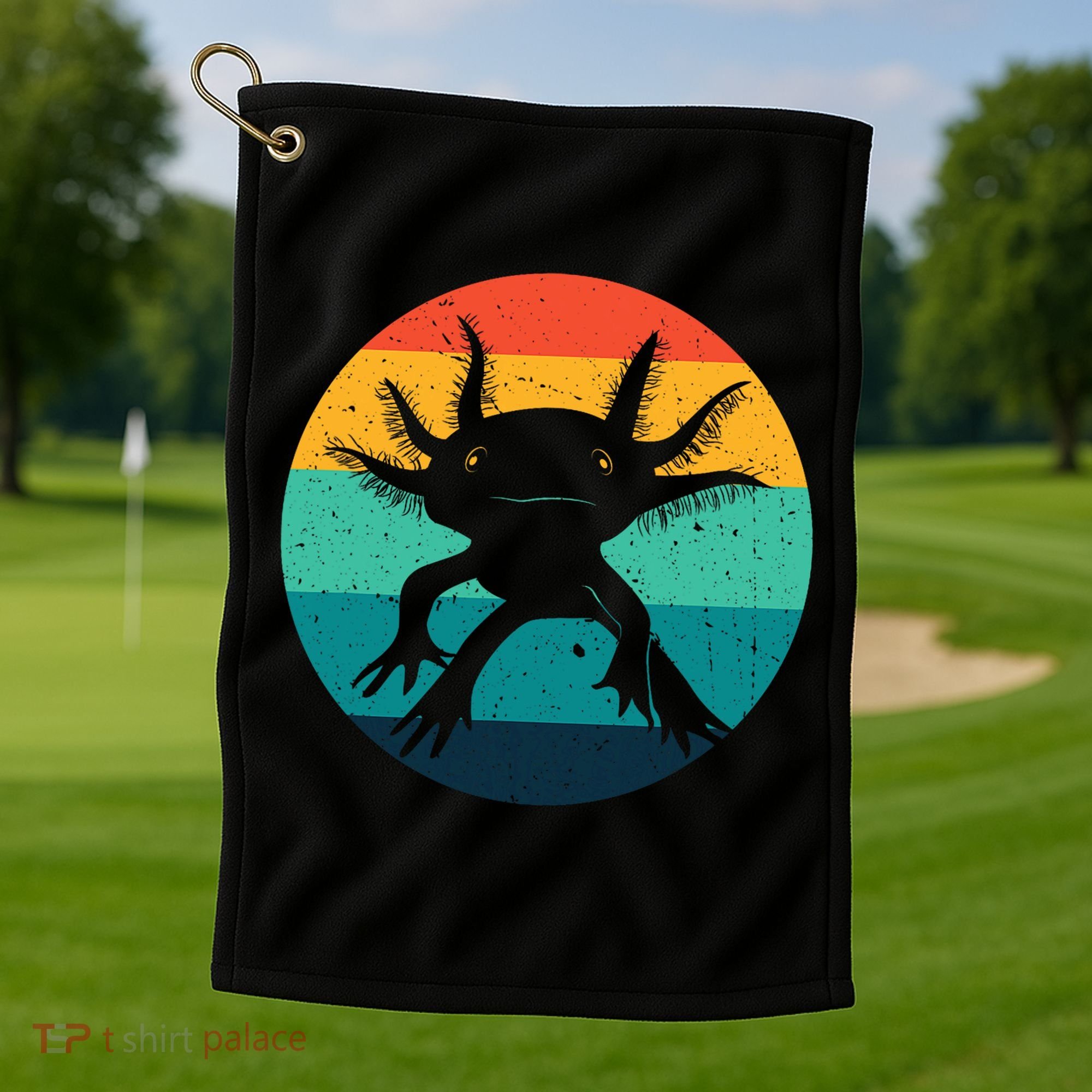 Ambystomatidae Breeder Axolotl Animal Funny Retro  Golf Towel