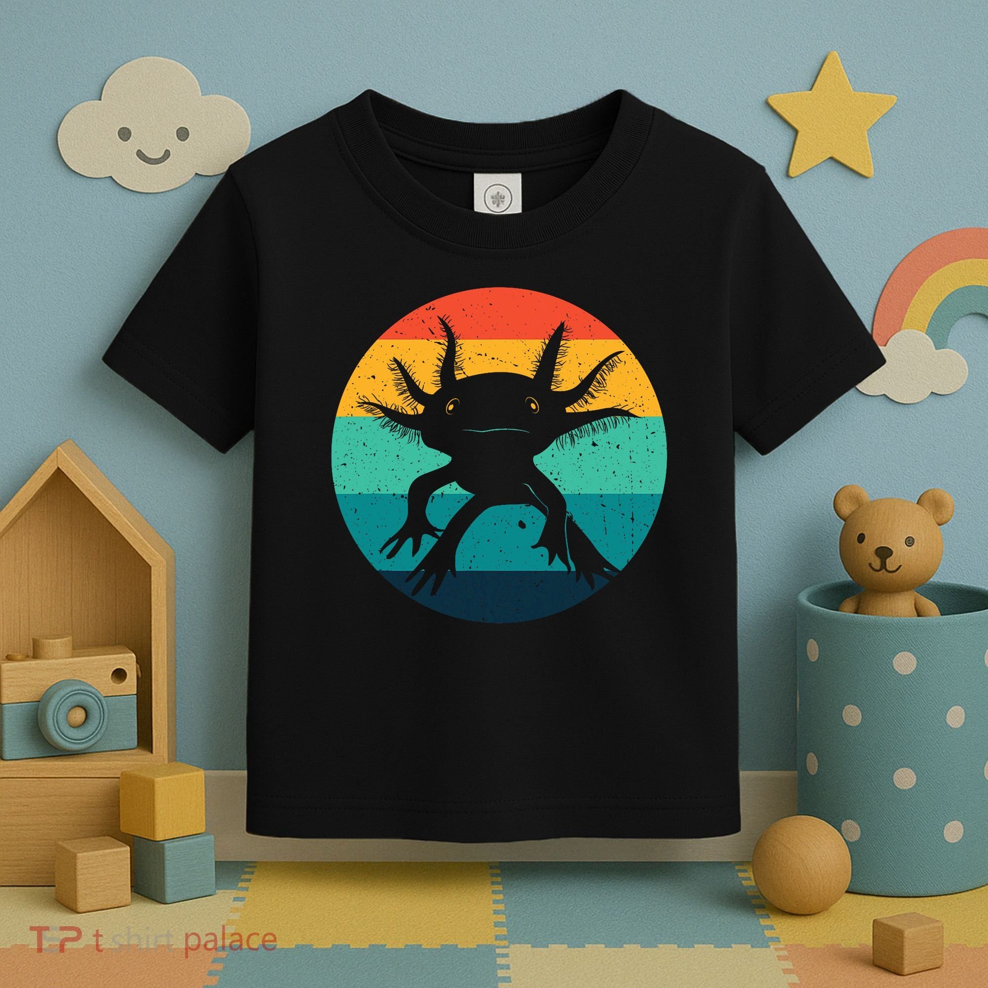 Ambystomatidae Breeder Axolotl Animal Funny Retro  Toddler T-Shirt