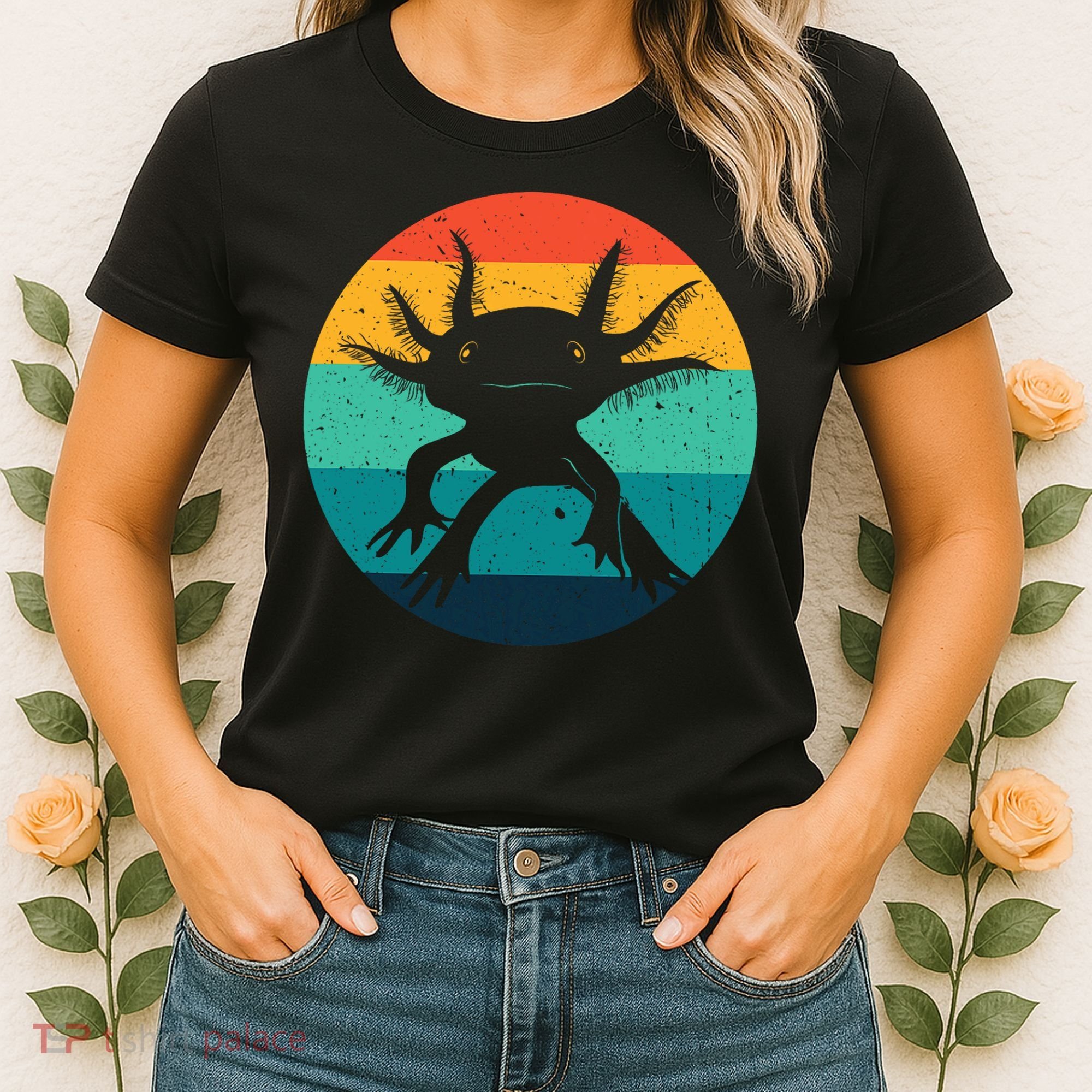 Ambystomatidae Breeder Axolotl Animal Funny Retro  Women's T-Shirt