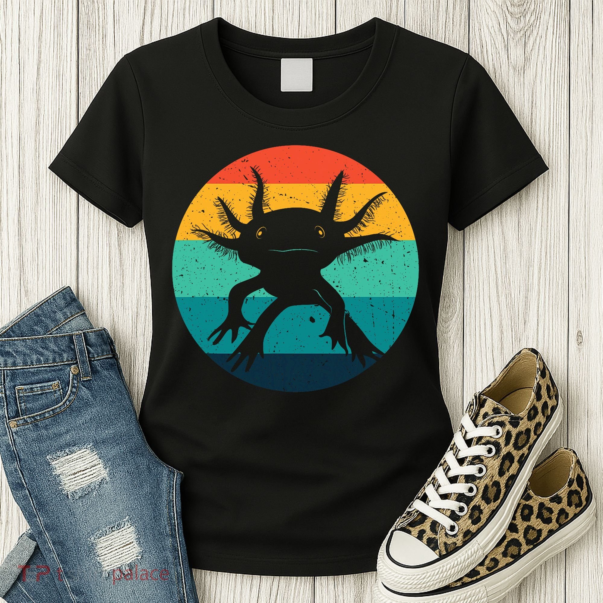 Ambystomatidae Breeder Axolotl Animal Funny Retro  Women's T-Shirt