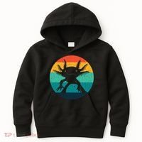 Ambystomatidae Breeder Axolotl Animal Funny Retro  Kids Hoodie thumb 0