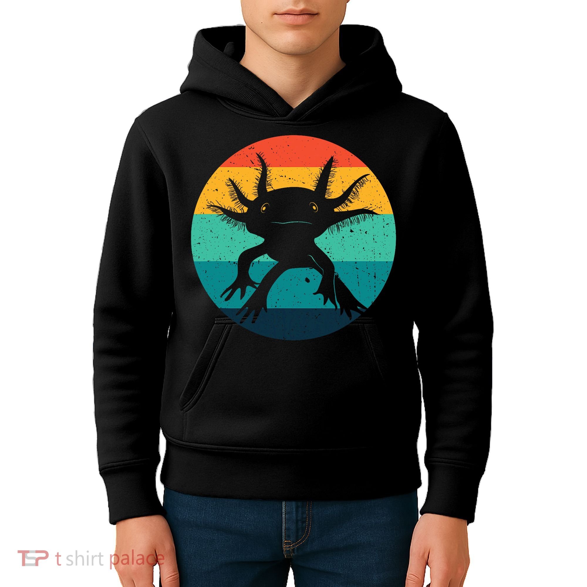 Ambystomatidae Breeder Axolotl Animal Funny Retro  Kids Hoodie
