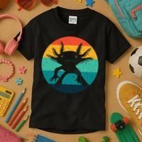 Ambystomatidae Breeder Axolotl Animal Funny Retro  Kids T-Shirt thumb 3